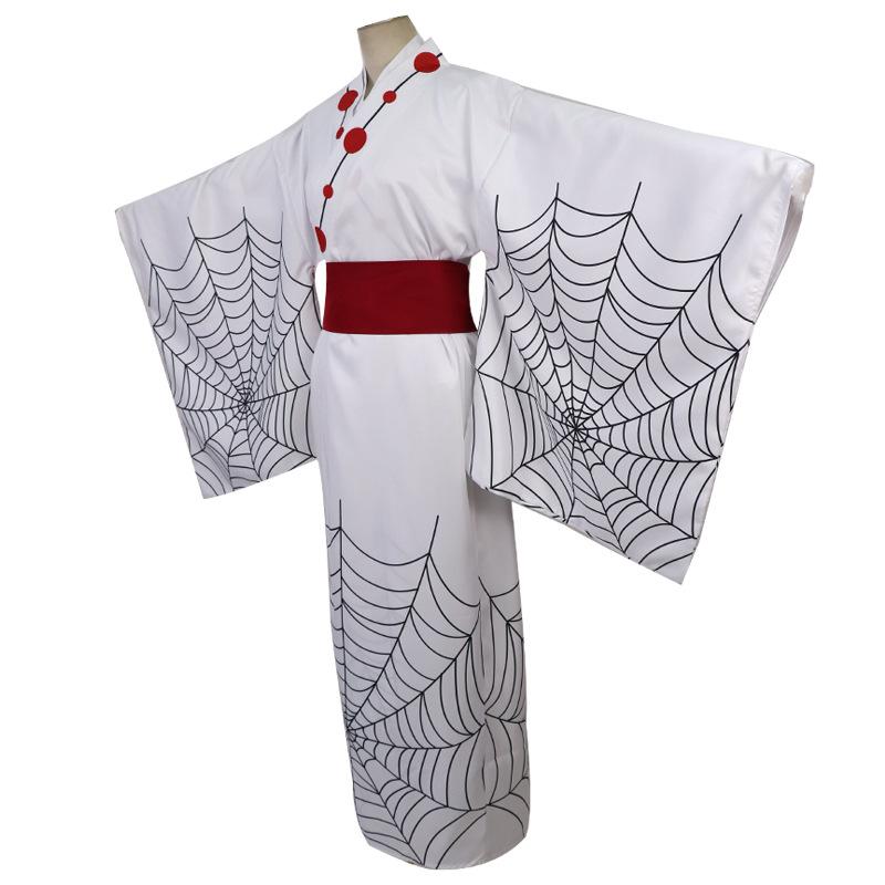 Uccisore di demoni: Kimono no Yaiba Dodici Kizuki Ragno Rui Kimono Giapponese Cosplay Costume Completo 0058