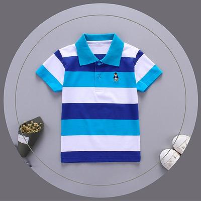 Korean Style Kids' Pure Cotton Short Sleeve T-shirt – Elastic, Breathable, High Quality for Boys and Girls.