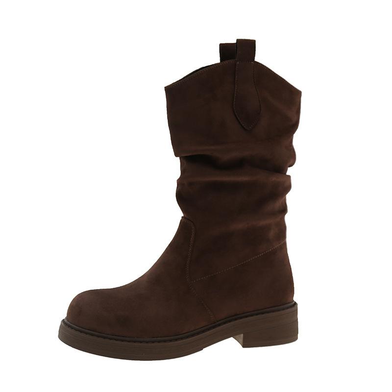 Short boots women's autumn and winter thick soled women's shoes new versatile women's boots