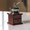 Wooden Hand Crank Coffee Grinder Space Saving Manual Miniature Espresso Maker with Cast Iron Burr Coffee Equipment