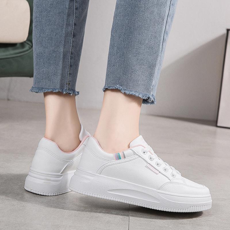 Casual Female White Sneakers Versatile Female Sports Shoes Platform Womens Casual Shoes Comfortable Fashion Zapatillas De Mujer