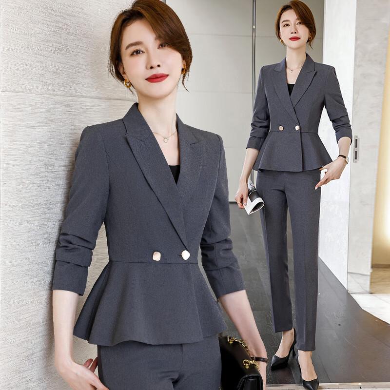 

Teluoman Women s Professional Suit Set L