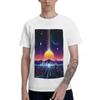 Neon Sunrise T-Shirts 100% Cotton Round Neck Men T Shirt Short Sleeve Oversized Casual Tee Tops