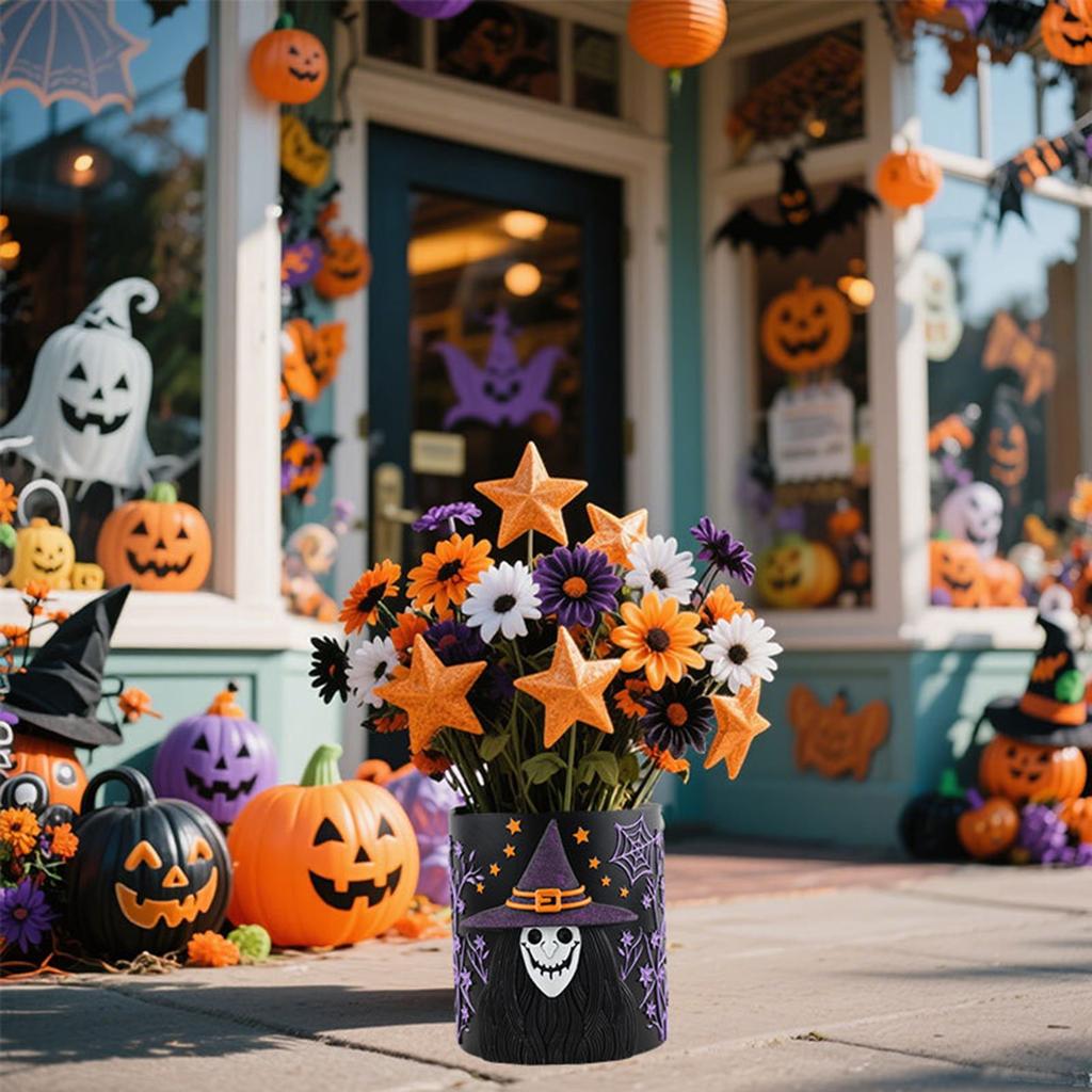 Halloween Multipurpose Pumpkin Flower Pot Candy Pot Light Pot