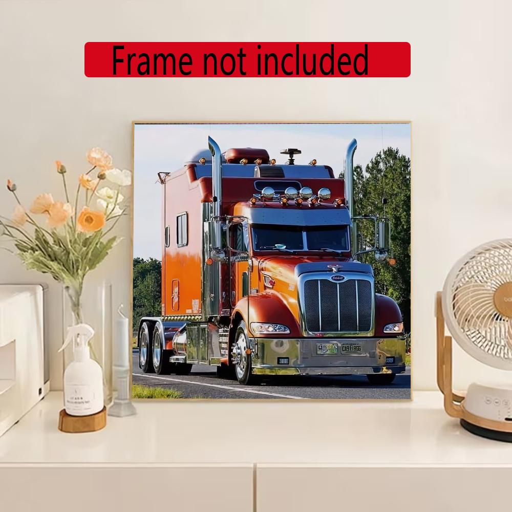 Kenworth 5D Round Diamond Painting Kit Diamond Embroidery Painting Rhinestones Mosaic Frameless Handwork Decoration Arts