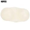 40Pcs Portable ABS Double Rattle Sea Fishing Attractor Bell Beads Accessory for Luring Fishwhite