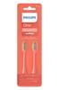 Philips Sonicare Replacement Brush Heads for Philips One Coral (2-Pack) - Authentic, BH1022/01,