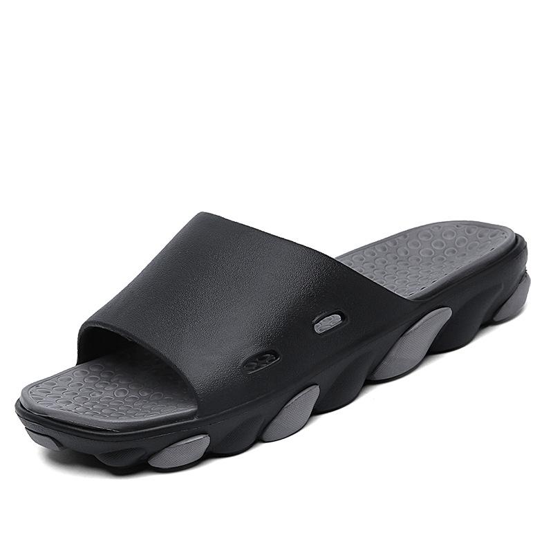 Große rutschfeste Hausschuhe für Herren im Innen- und Badezimmer, flache Hausschuhe, Frühlings- und Sommer-Hausschuhe für den Strand