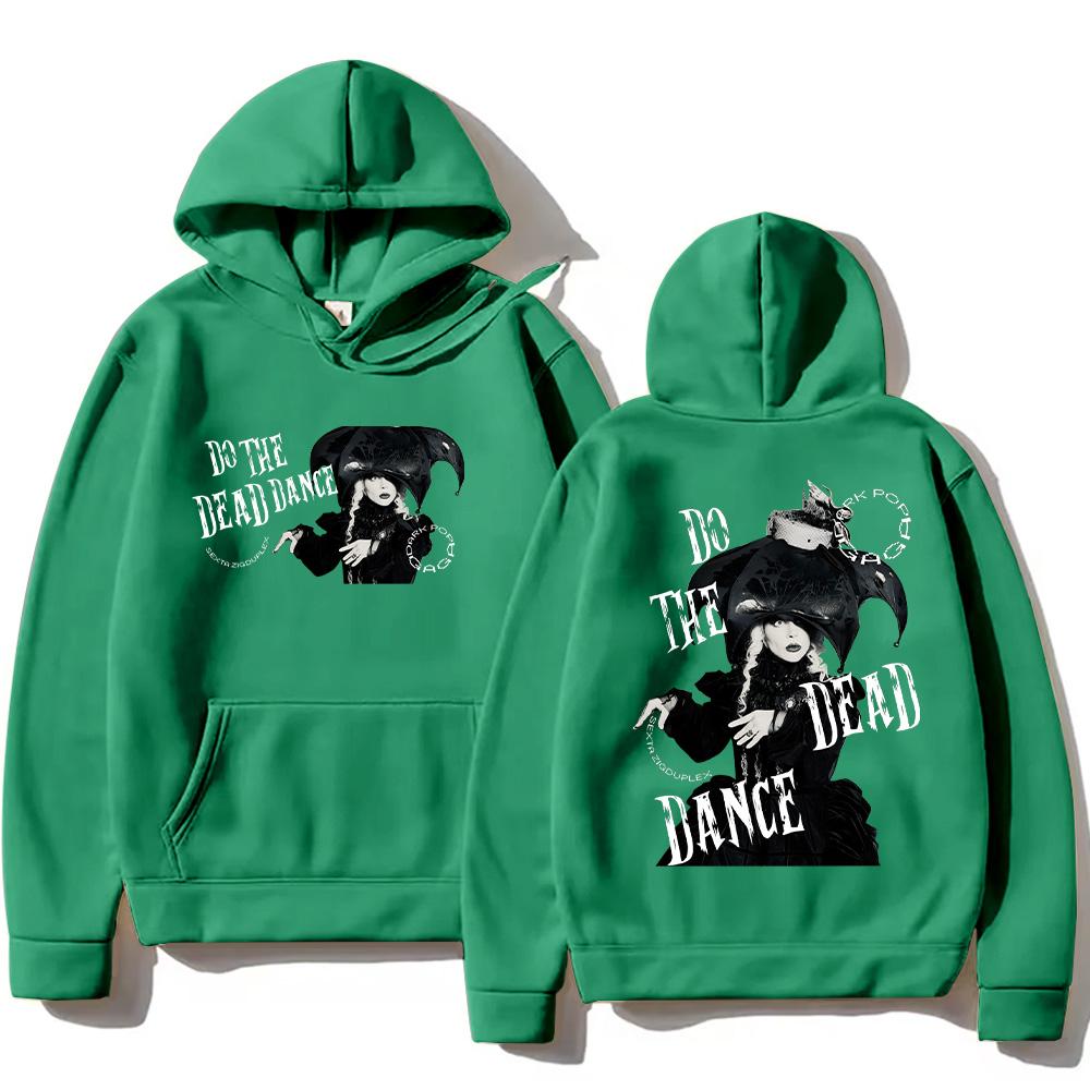 

Худі Lady Gaga в готичному стилі Худі з принтом Lady Gaga The Dead Dance для чоловіків та жінок Стиль High Street Вільний Пуловер З довгим рукавом XXXL