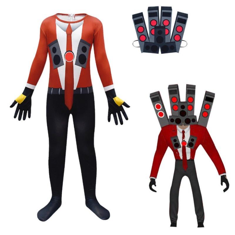 

Новая модель, туалетный человек, мониторный человек, игровой костюм, Хэллоуинский цельный смешной колготок-шоу 100