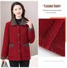 Women's Fleece Lapel Coat - Winter Casual Lamb Wool for Middle-Aged & Elderly