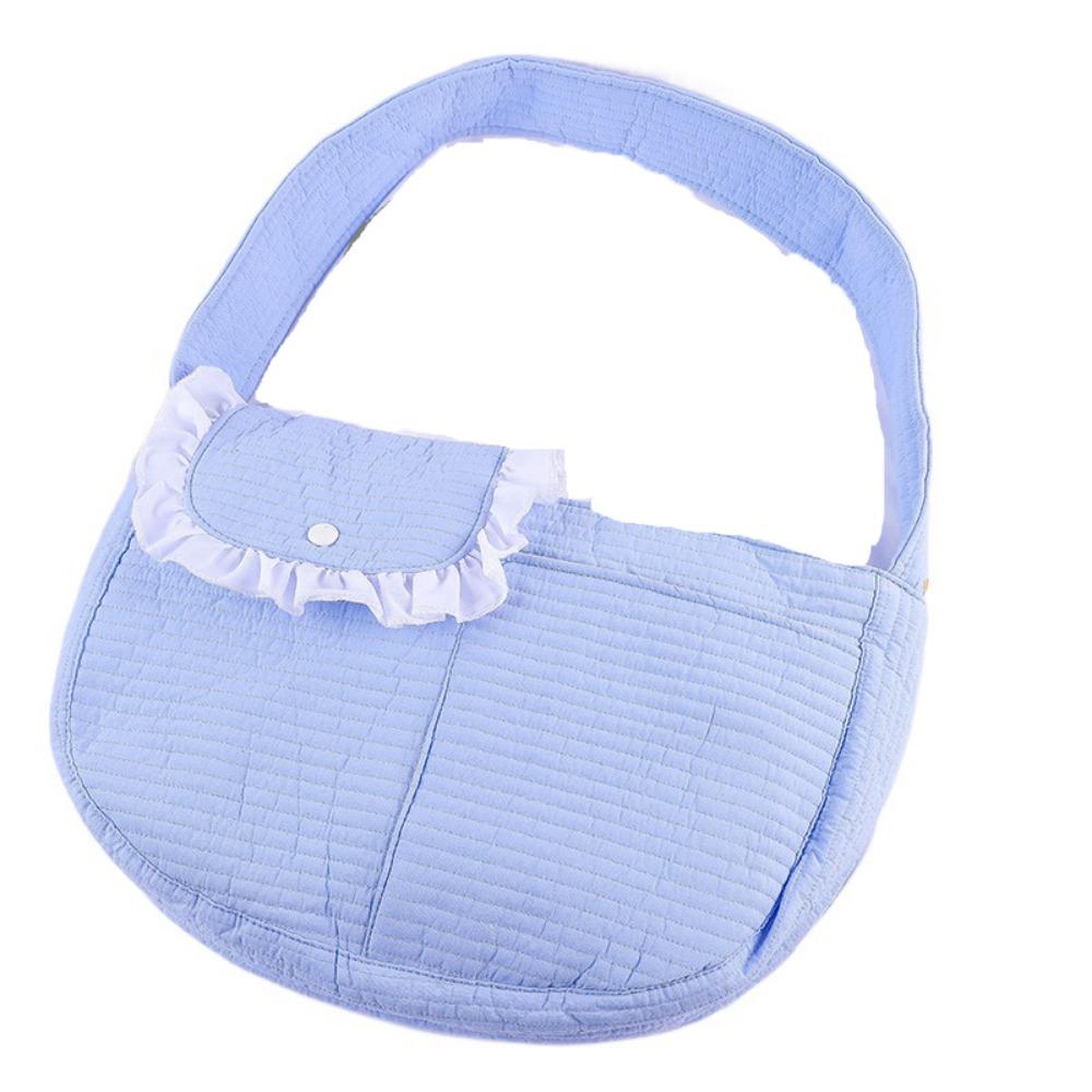 

Breathable Dog Bag Handmade Cat Outing Bag Portable Pet Backpack Spring/Summer S синий