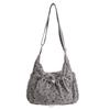 Korean bow underarm bag women's 2026 new casual simple commuter shoulder bag versatile fashion corduroy bag