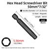 50-mm-Sechskantschraubendreher-Bits, magnetischer Sechskant-Inbusschlüssel, Bohrer-Bit (5/64–5/16 Zoll), Schraubendreher, Bohrmaschine, Handwerkzeug