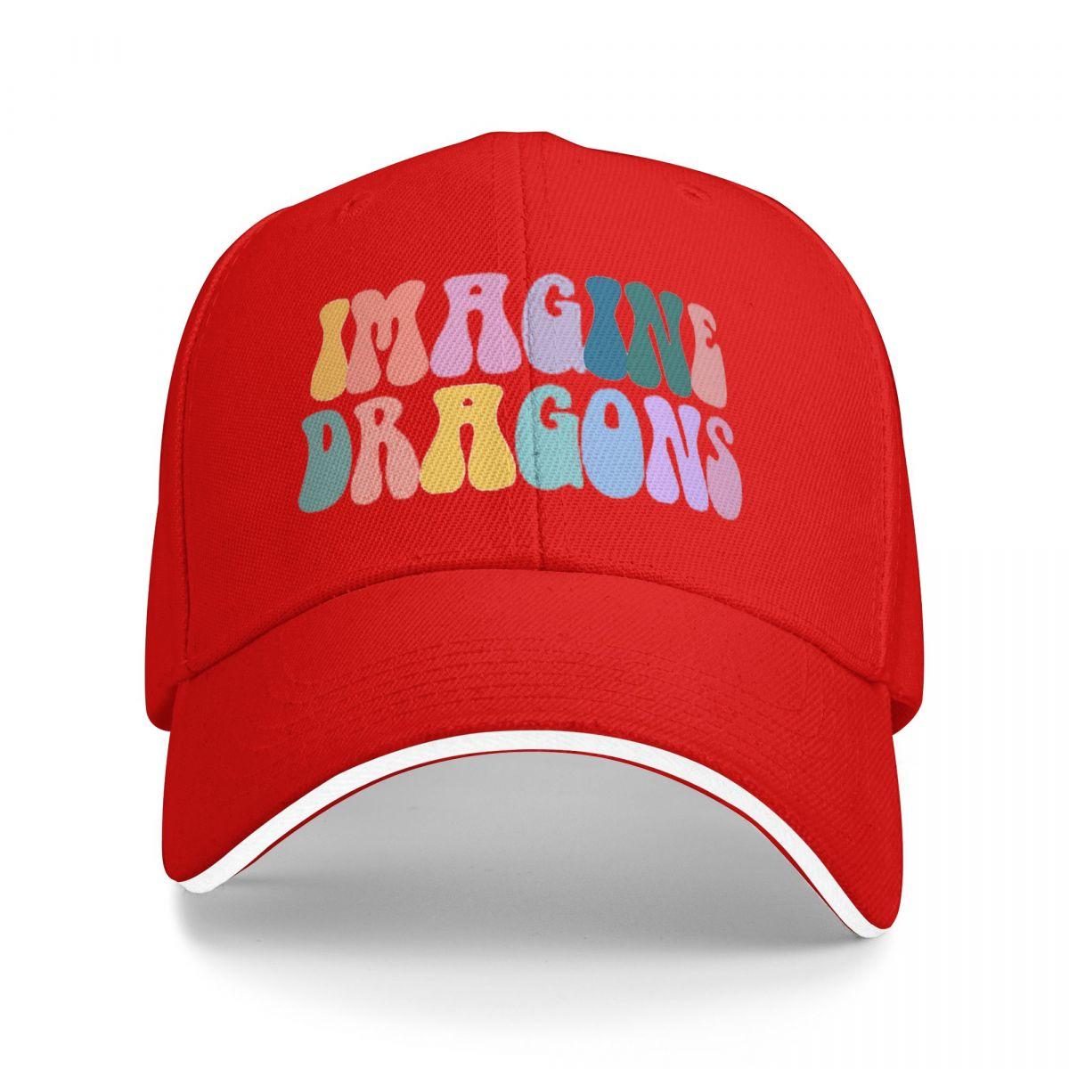 Unisex Baseball Hats Imagine Dragons Rock Band Outdoor Streetwear Summer Sports Baseball Caps Hip Hop Cap Casquette Hats One Size