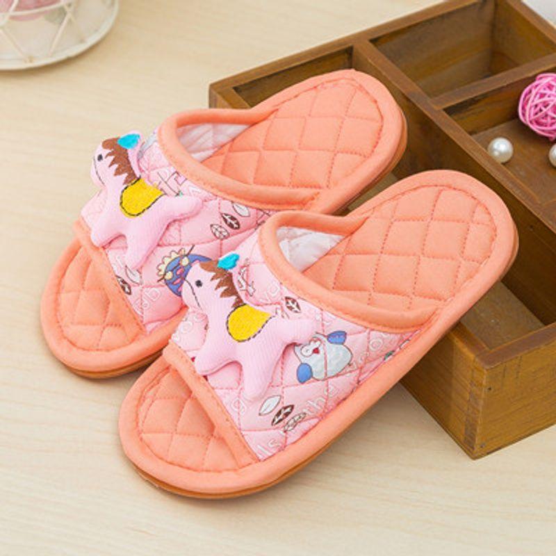 

Большая распродажа Мультяшные тканевые детские тапочки для мальчиков и девочек Домашние комнатные Нескользящие Бесшумные Круглогодичные Милые хлопковые тапочки Zoo orange cloth Shoe length 18cm fits 24-size 27