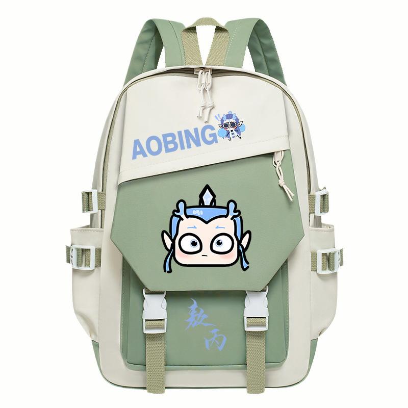 2025 High-value and large-capacity Aobing surrounding Nezha 2 printing leisure students to reduce the burden of schoolbags and backpacks
