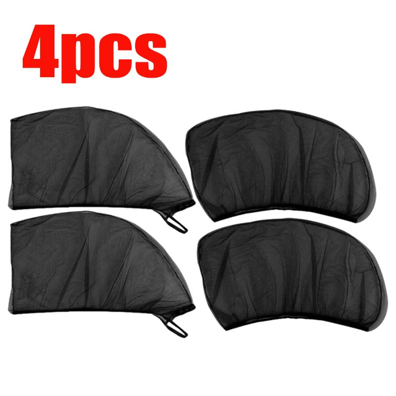 Car Window Screen Sun Shade & Insect Proof Mesh Net for Side Windows Easy Install Universal Auto Accessories for Summer Camping