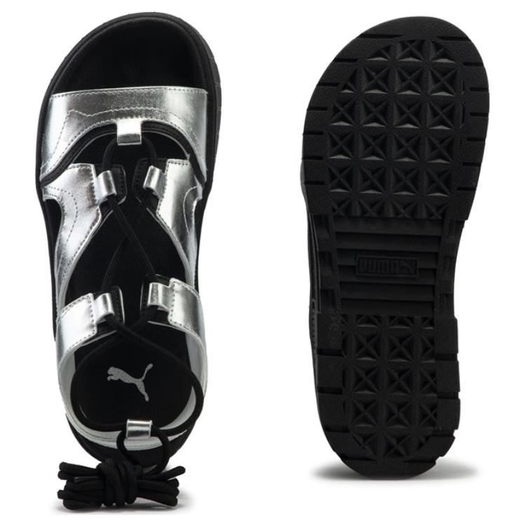 Puma Sandálias Slide Leves Confortáveis Sandálias Femininas Prata 399502-01