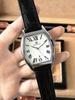 Pablo Raez Barrel Watch: Waterproof Leather Strap, Calendar, Casual Men's Style.