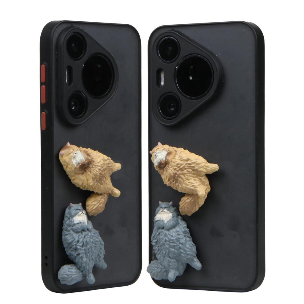 Cartoon Cute 4pcs Sleeping Cat Model Ornament Set Decoration Accessories