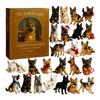 Christmas Advent Calendar German Shepherd Design 24-Day Countdown Decoration Multifunctional Holiday Decor