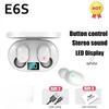 E6S Kabellose Bluetooth-Kopfhörer TWS Bluetooth-Headset Kabellose Ohrhörer Geräuschunterdrückende Kopfhörer mit Mikrofon Kopfhörer