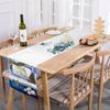 Christmas Polyester Printed Table Runner Holiday Decoration Home Dining Table Decor