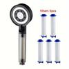 PP Cotton Filter 5-Mode Shower Head Bathroom Home Boost Large Water Outlet Bathroom Accessories Set