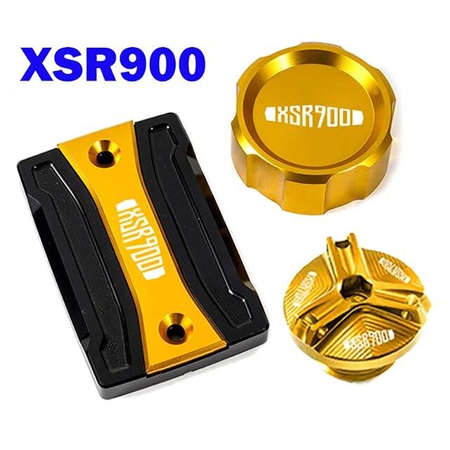 For Yamaha XSR900 XSR700 XSR 900 700 2014- Motorcycle CNC Front Rear Brake Fluid Reservoir Cover Engine Oil Filler Cap