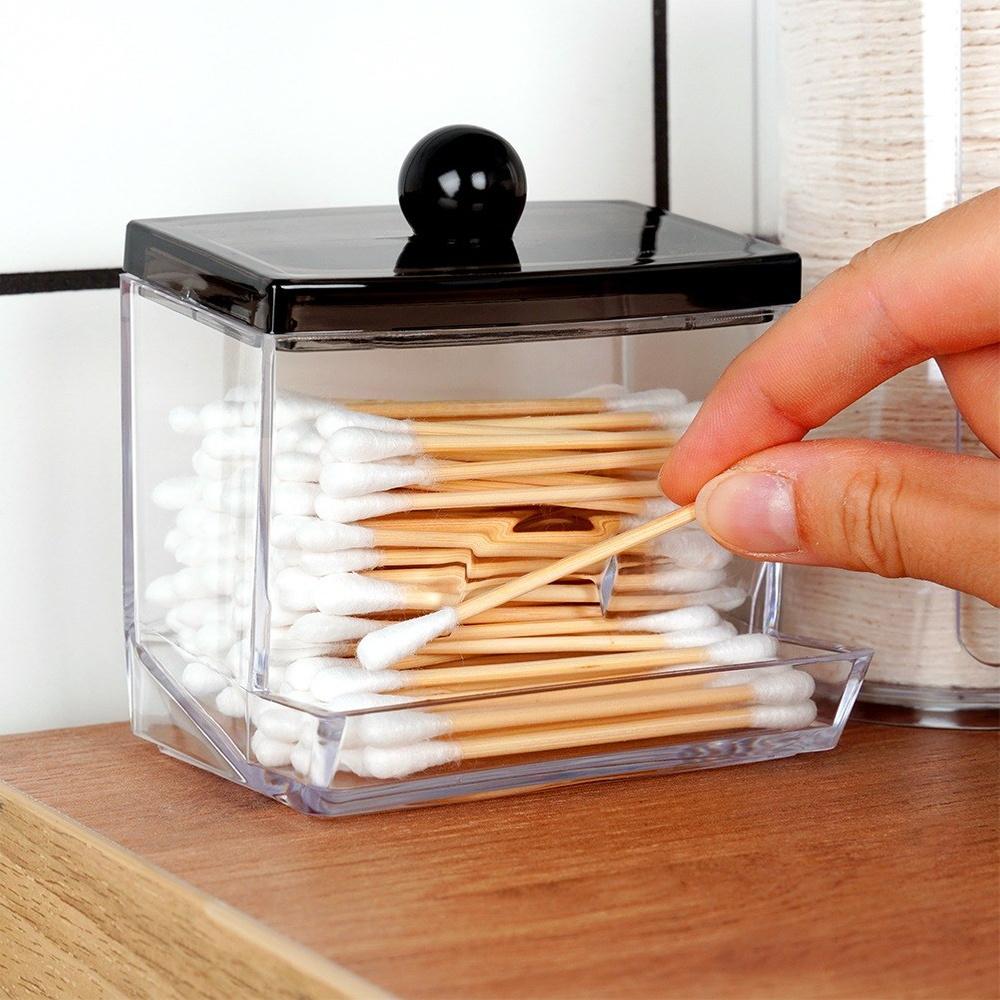 Bathroom Container Organizer for Ear Buds Cosmetic Hygienic