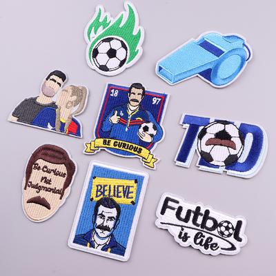 Be Curious Stickpatches für Kleidung Believe Football Patch Aufnäher zum Aufbügeln auf Kleidung Futbol Stickpatch für Kleidung