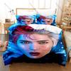 Personality Hip Hop Style Agust D Graphic New Bedding Set Soft Cozy Bed Cover Household Sleeping Bedding Ornament Gift