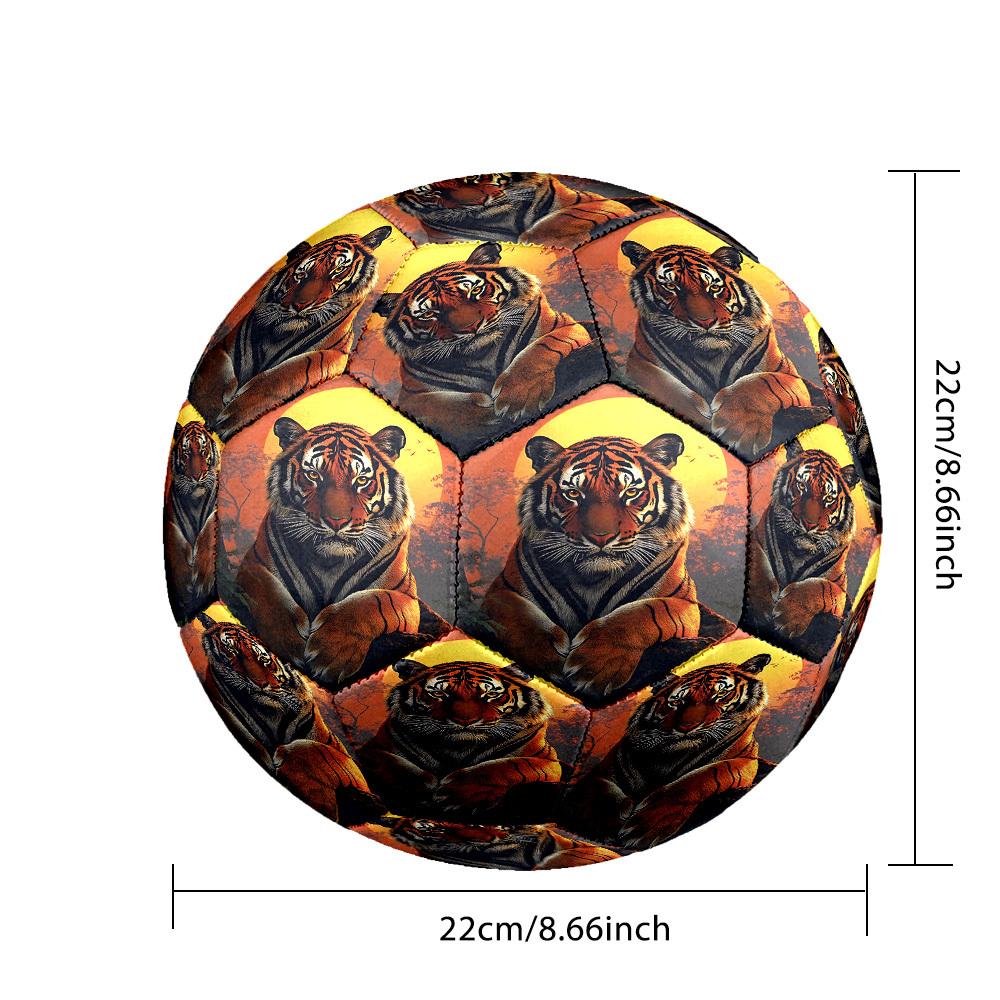 1pc Tiger Sunset Majesty Size 5 Soccer Ball Professional Match Training Football Indoor &Outdoor Sports Ball Lightweight Durable C655