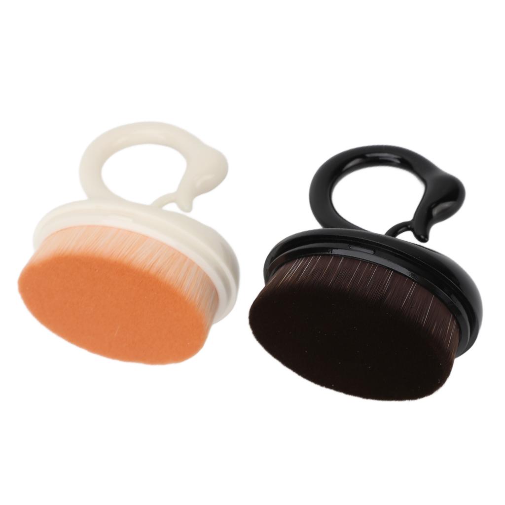 2pcs Nail Dust Remover Brush Home Salon Portable Exquisite Fashionable Nail Powder Cleaner Brush Set