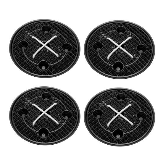 4 Pcs Self-Watering Fabric Pot Base Auto-Irrigation Plant Saucer Breathable Planter Base for 5 Gallon Grow Bag Prevent Plant Rot