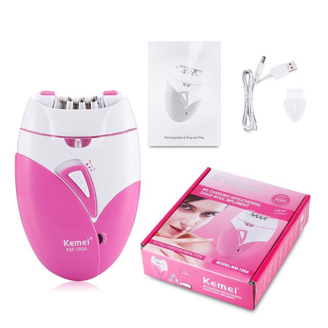 

Kemei KM-189A Electric Facial Epilator & USB Rechargeable Hair Remover