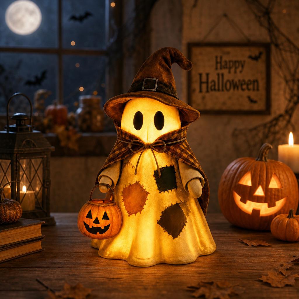 Kürbis Geist Halloween Dekoration Harz Kunstwerk für Party und Geschenk