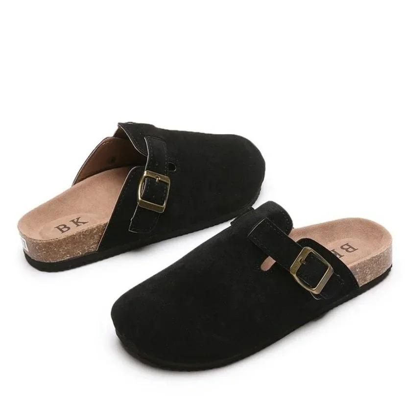 

Мода Мода Бостонские Сабо Женские Замшевые Мюли Тапочки Пробковая Стелька Сандалии с Поддержкой Свода Стопы Любители Активного Отдыха Пляжные Сандалии 36 чёрный
