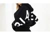 2026 Women's Loose Plus Velvet Hoodie with Bold Letter Print - Spring/Autumn Outerwear