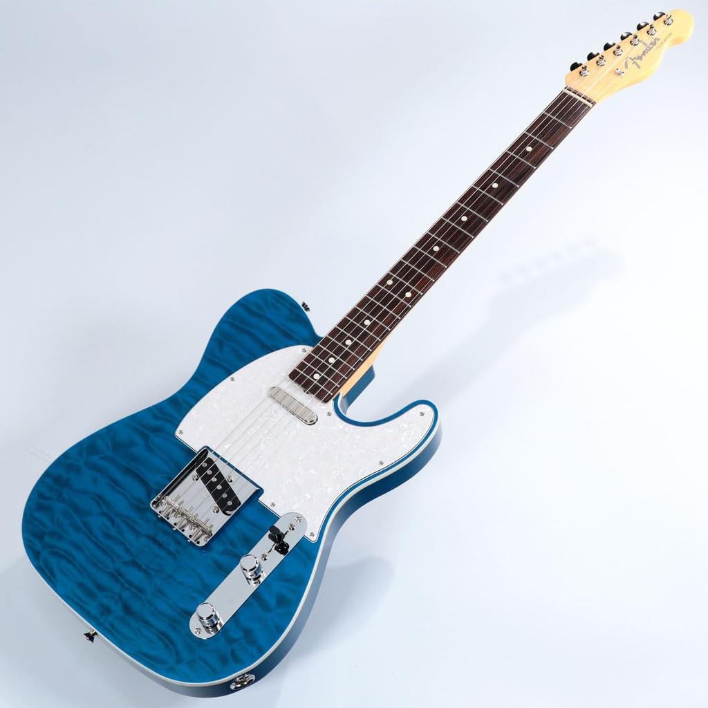 Fender /ISHIBASHI FSR MIJ Traditional 60s Custom Telecaster Quilted Maple Top Ash Back Translucent Blue