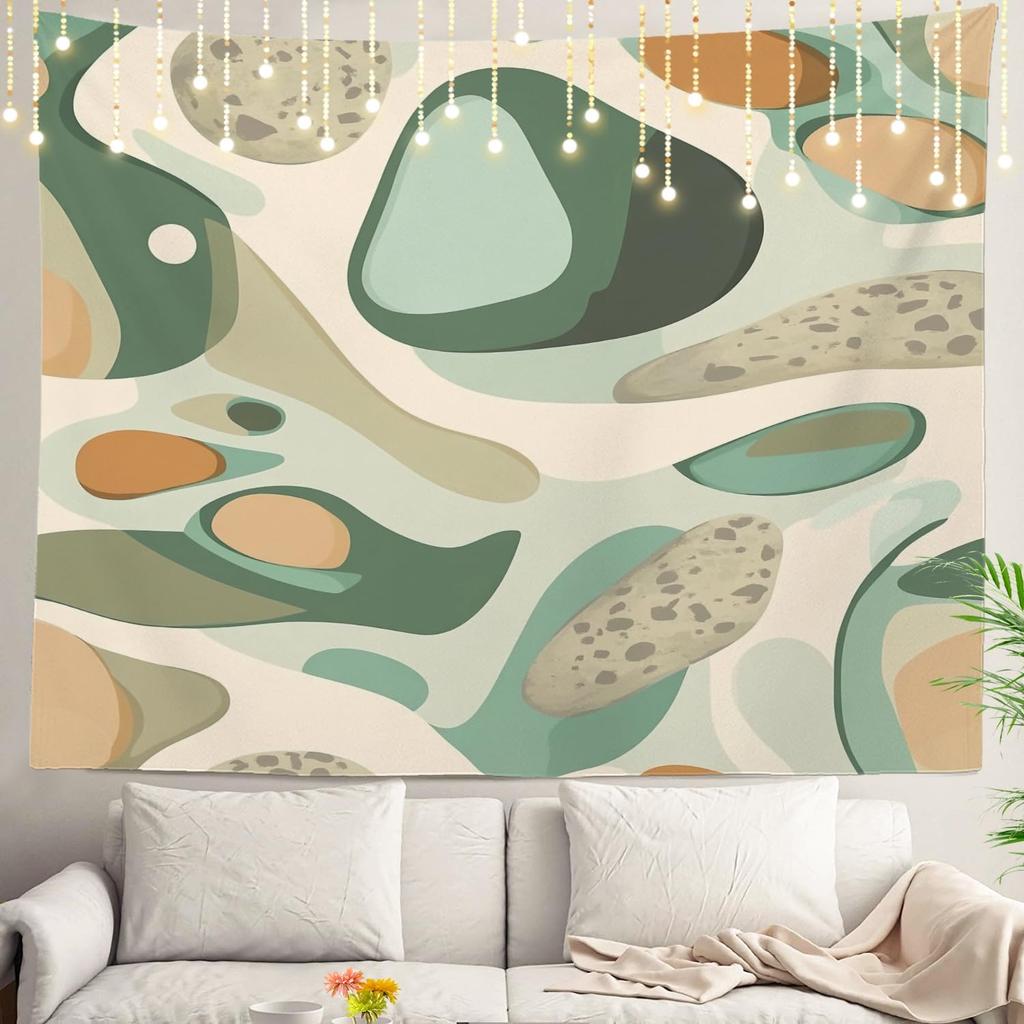 Shrahala Ocean Wave Tapestry Nature Wall Hanging Large Psychedelic Tapestry for Bedroom Living Room Dorm Black and White
