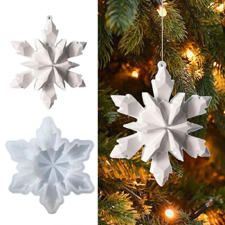 Flexible Silicone Snowflake Mold Set For Seasonal Baking And Decorative Craft Handmade Gifts Making Mould