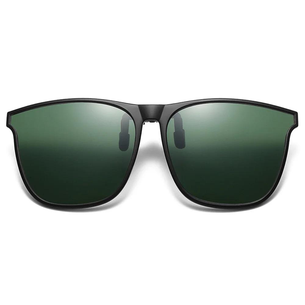 Okulary przeciwsłoneczne polaryzacyjne nakładane na klips Męskie Damskie Fotochromowe Gogle dla kierowcy samochodowego Okulary do jazdy nocnej Przeciwodblaskowe Okulary w stylu vintage