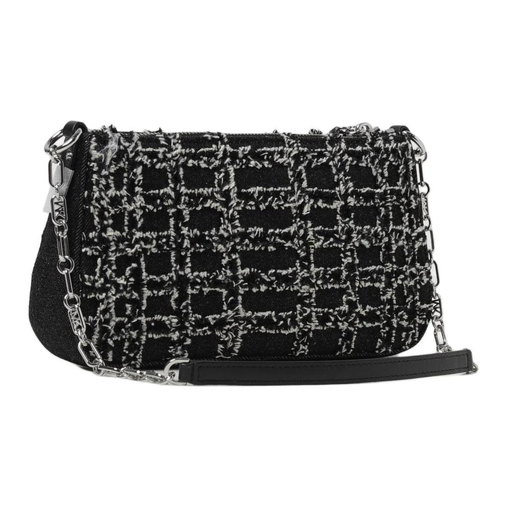 Michael Kors MK Empire Classic Quilted Zipper Closure Fabric Tote Shoulder Bag Women bags Black 32S4S8EW6C-BLACK