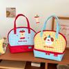 Kawaii Lunch Bag Bento Bag Large Capacity Women's Bag Handle Insulated Bento Bag Cute Portable Tote Bag Kitchen Organizers