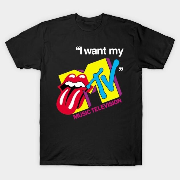 

i want my mtv retro music television 80s T-Shirt Short Sleeve All Sizes S to 5 Unisex T-Shirt M