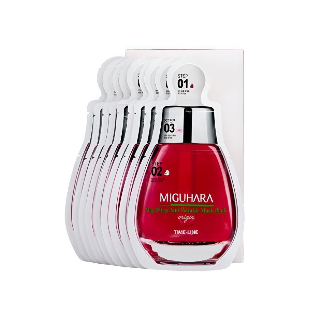 

MIGUHARA Big 3 Step Anti-Wrinkle Mask Pack Firming & Anti-Aging Sheet Mask Set 29ml x10 Sheets