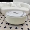 Stylish Compact Storage Combo: Round Coffee Table & Sofa Side Table Set