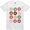 Unisex Neuheit T-Shirt Donut Design Baumwolle Ringgesponnen Reguläre Passform T-Shirt